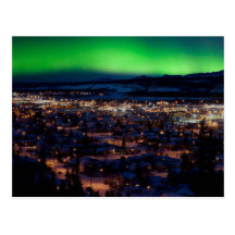 Northern Lights over Downtown Whitehorse Postcards