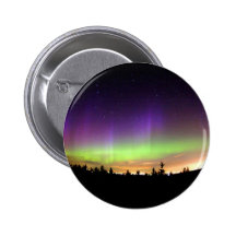 Northern Lights Pinback Button