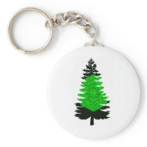 Northern Lights Pine Key Chain