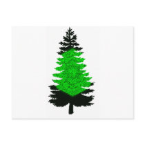 Northern Lights Pine Post Card