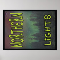 Northern Lights - SOS Poster 18x24