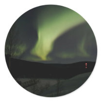 Northern Lights Round Sticker