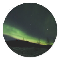 Northern Lights Round Sticker
