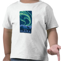 Northern Lights - Wrangell, Alaska T Shirts