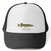 Northern Pike Art (titled) Hat