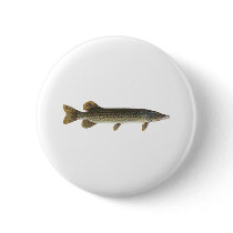 Northern Pike Pinback Button