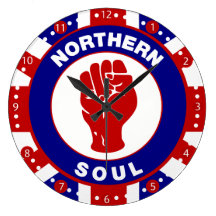 Northern Soul Mod target design on union Jack Clocks