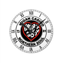 Northern soul Wigan Casino Round Wall Clocks