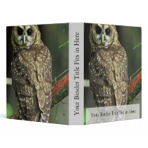 Northern Spotted Owl Vinyl Binder