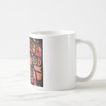 Northwest Native Eagle Screen Design Coffee Mug