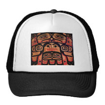 Northwest Native Eagle Screen Design Hat