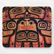 Northwest Native Eagle Screen Design Mousepad