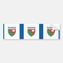 Northwest Territories flag Bumper Sticker