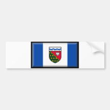Northwest Territories Flag Bumper Stickers