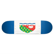 Northwest Territories Flag Skateboard