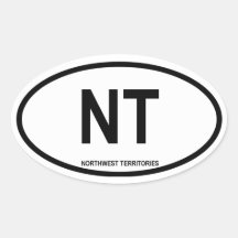 Northwest Territories "NT" Stickers