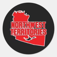 Northwest Territories Round Sticker
