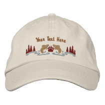Northwoods Wildlife Embroidered Baseball Cap