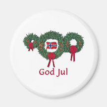 Norway Christmas 2 Refrigerator Magnet