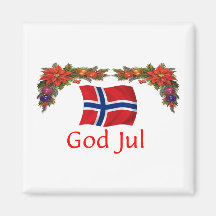 Norway Christmas Refrigerator Magnets