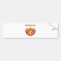 NORWAY Coat Of Arms Bumper Stickers