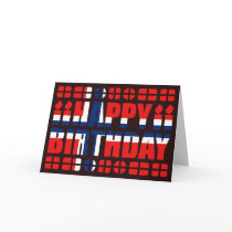 Norway Flag Birthday Card