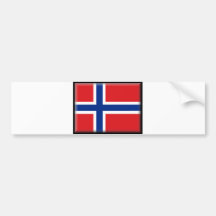 Norway Flag Bumper Stickers