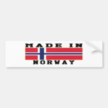 Norway Made In Designs Bumper Sticker