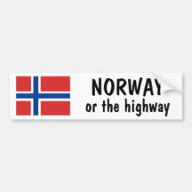 Norway or the Highway Bumper Stickers