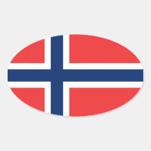 NORWAY OVAL STICKERS