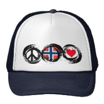 Norway Peace Love Hat 1 hats
