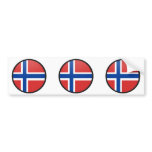 Norway quality Flag Circle bumper stickers