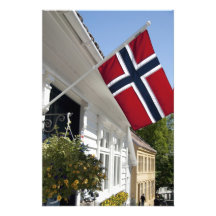 Norway, Stavanger. Historic downtown views. Photo Art