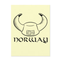 Norway Viking Hat Postcard