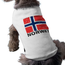 Norway Vintage Flag Pet Tee
