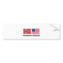 Norwegian American Bumper Sticker