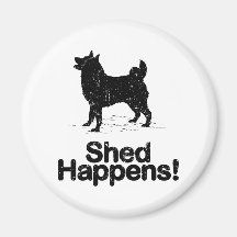 Norwegian Elkhound Fridge Magnet