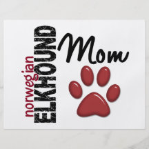 Norwegian Elkhound Mom 2 Custom Flyer