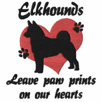 Norwegian Elkhounds Leave Paw Prints Polo Shirt