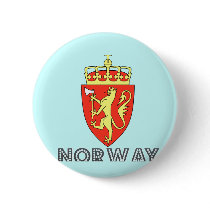 Norwegian Emblem Pinback Button
