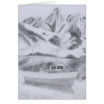 Norwegian Fishing Boat (Pencil) Cards