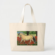 Norwegian Fjord HORSE ART Canvas Bag