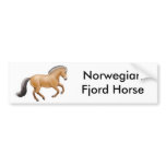 Norwegian Fjord Horse Bumper Sticker