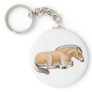 Norwegian Fjord Horse Keychain