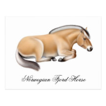 Norwegian Fjord Horse Postcard