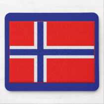 "Norwegian Flag" Mouse Pads