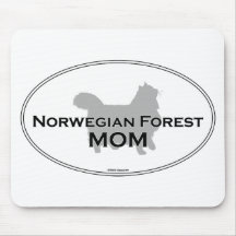 Norwegian Forest Mom Mousepad