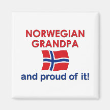 Norwegian Grandpa-Proud of it Refrigerator Magnets