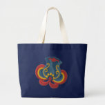 Norwegian Rosemaling Tulip Canvas Bag