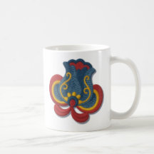 Norwegian Rosemaling Tulip Mugs